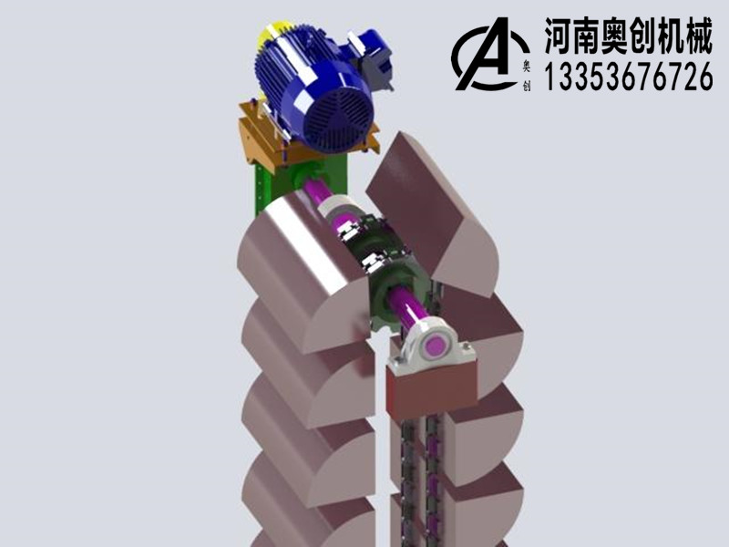 垂直斗式提升機(jī)模型3D圖紙  垂直斗式提升機(jī)模型3D圖紙
