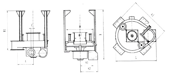 吊式圓盤給料機(jī)圖紙 吊式圓盤給料機(jī)圖紙