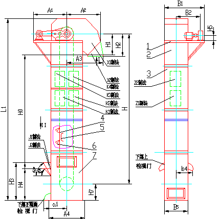 環(huán)鏈提升機(jī)圖紙 環(huán)鏈提升機(jī)圖紙