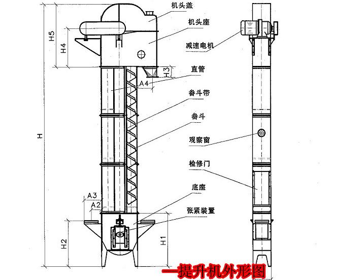 不銹鋼板鏈斗式提升機(jī)圖紙展示 不銹鋼板鏈斗式提升機(jī)圖紙展示